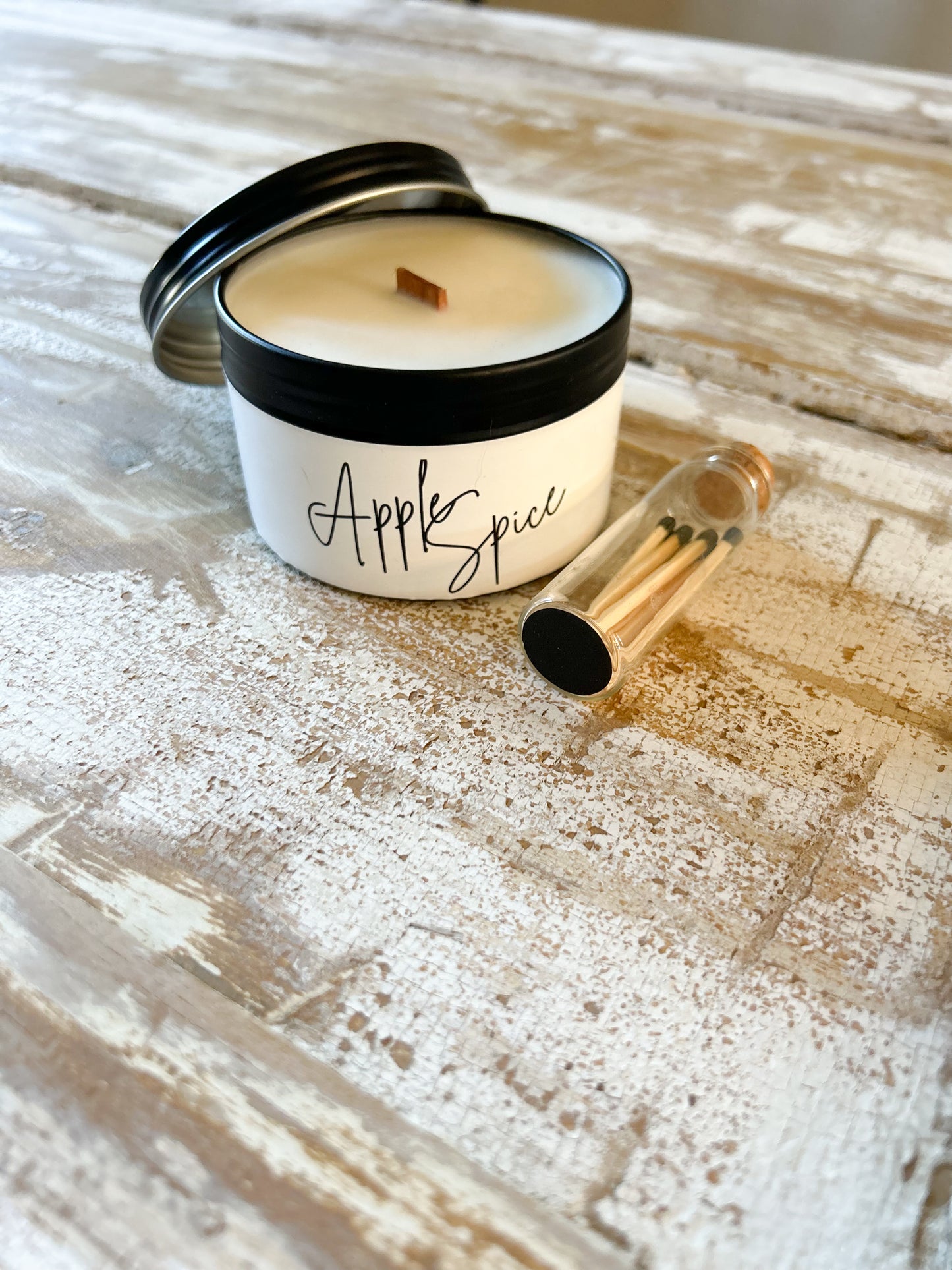 Metal Tin Candle ~ Apple Cinnamon