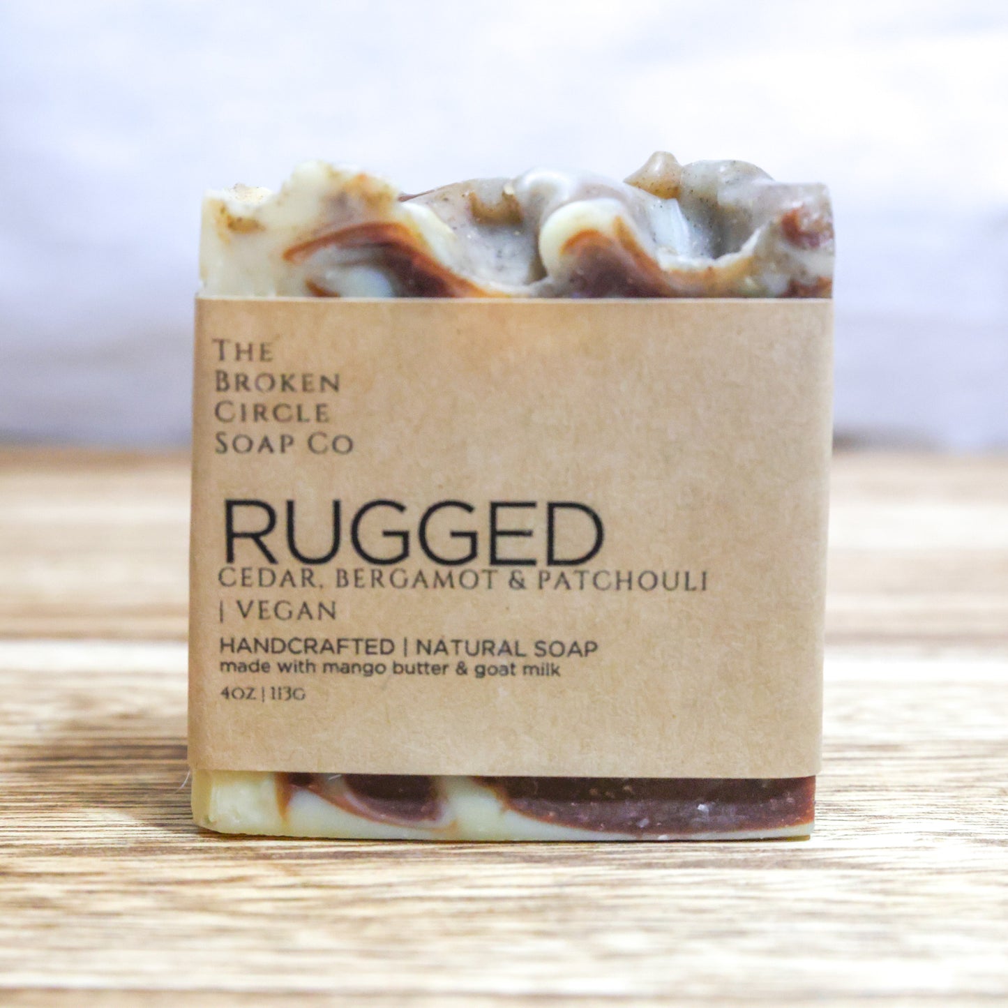 Rugged (Cedar, Patchouli & Bergamot) | Vegan Soap