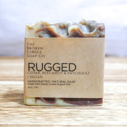 Rugged (Cedar, Patchouli & Bergamot) | Vegan Soap