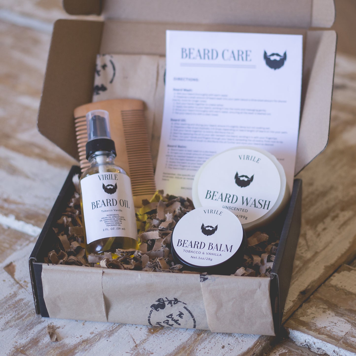 Virile Beard Care Grooming Kit