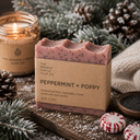 Peppermint + Poppy Soap | Holiday Peppermint Soap
