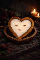 Valentine’s Heart Candle — Ambered Vanille + Crushed Strawberry