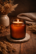 8 oz Amber Glass Soy Candle