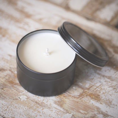 Metal Tin Candle | Handpoured | All-natural Soy Wax